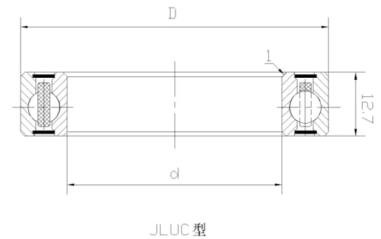 JLUC深溝球密封等截面薄壁軸